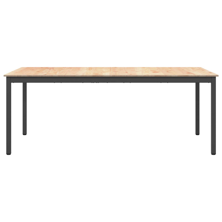 Spisebord Naturfarvet 200 x 100 x 75 cm Massiv fyrretræ