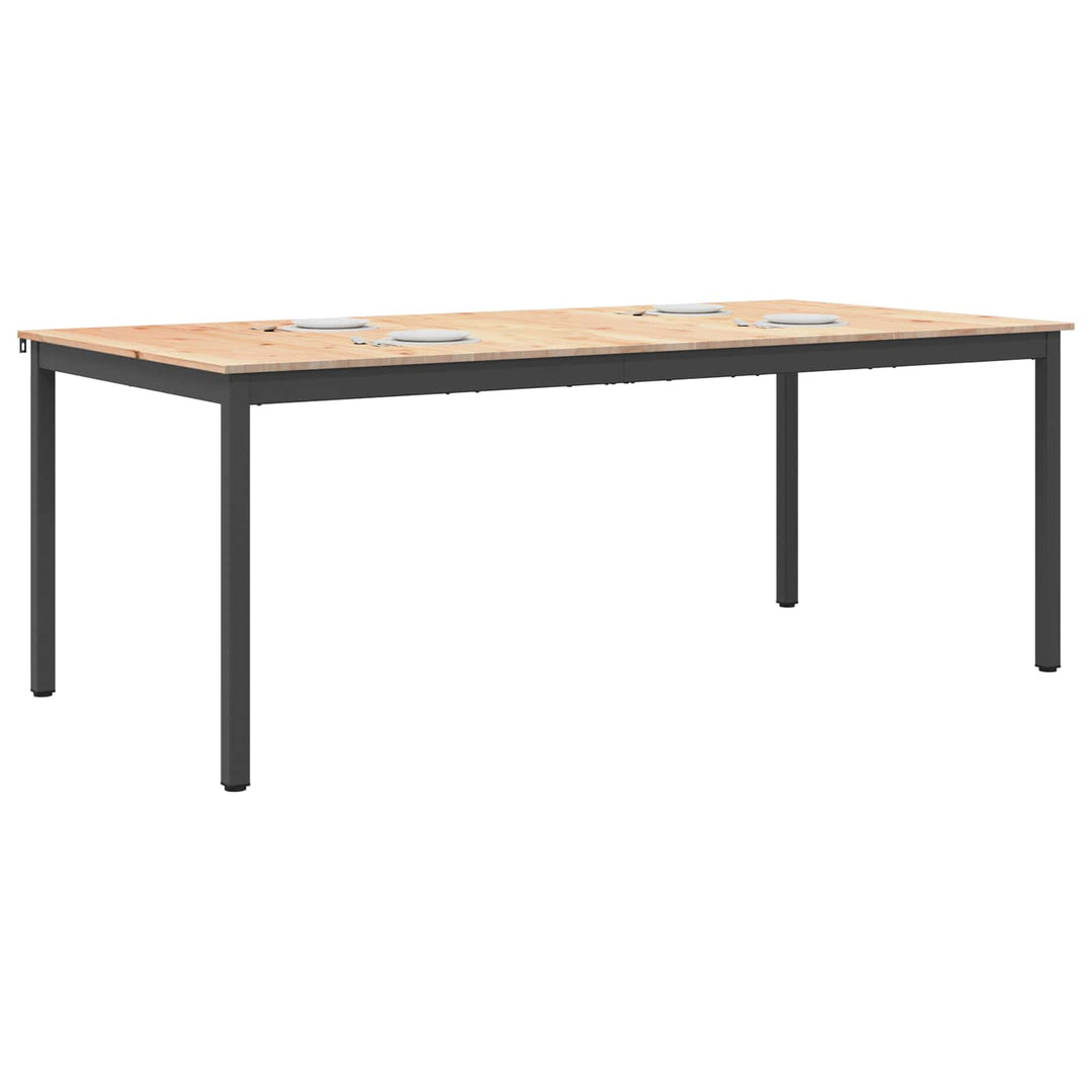 Spisebord Naturfarvet 200 x 100 x 75 cm Massiv fyrretræ