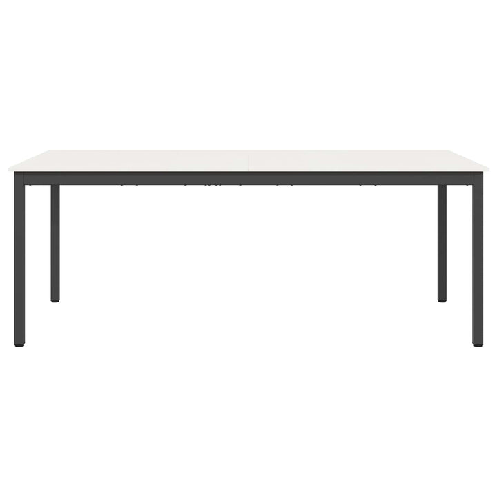 Spisebord Hvid 200 x 100 x 75 cm Massiv fyrretræ