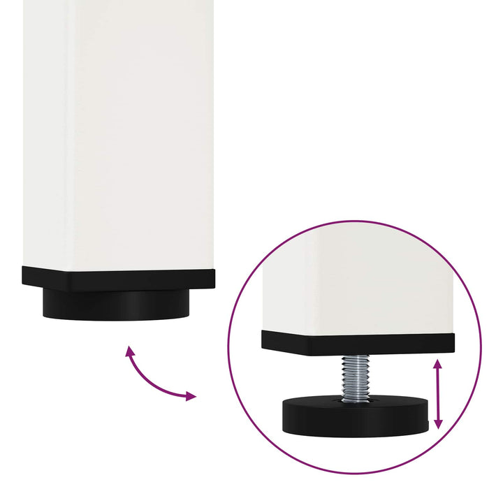 Spisebord Hvid 200 x 100 x 75 cm Massiv fyrretræ