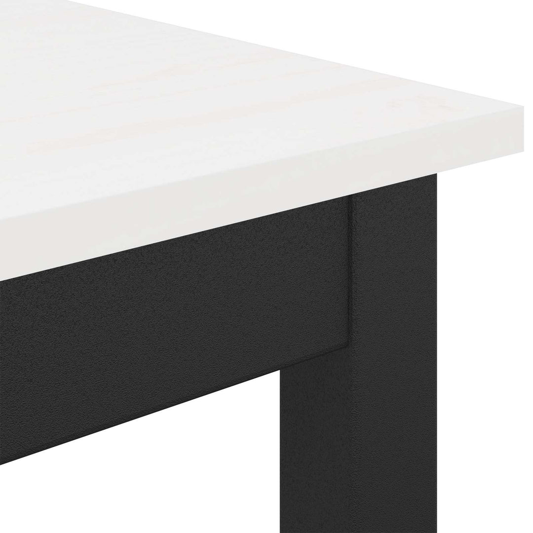 Barbord Hvid 200 x 100 x 105 cm Massiv fyrretræ