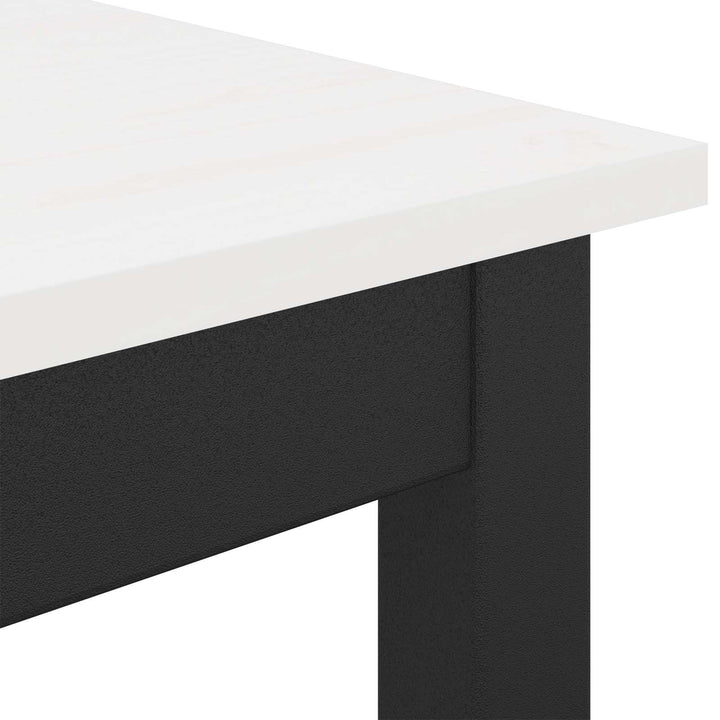 Barbord Hvid 200 x 100 x 105 cm Massiv fyrretræ