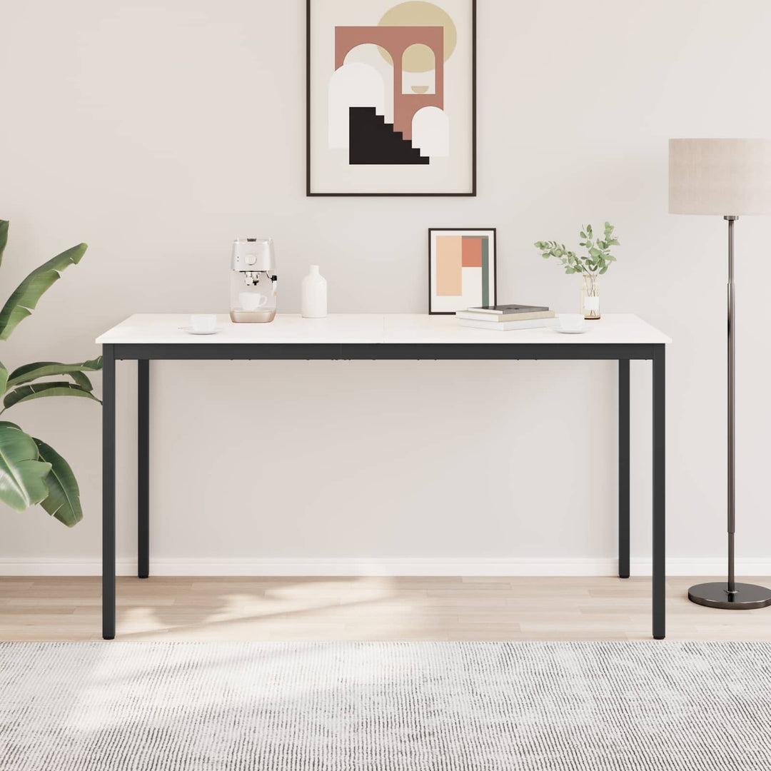 Barbord Hvid 200 x 100 x 105 cm Massiv fyrretræ