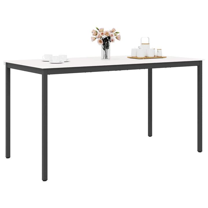 Barbord Hvid 200 x 100 x 105 cm Massiv fyrretræ