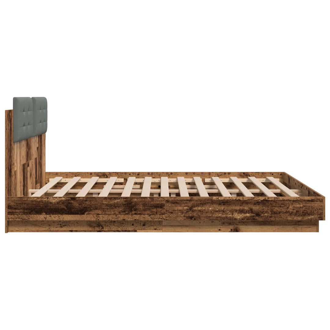 Sengestel med hovedgærde Gammelt træ 180 x 200 cm