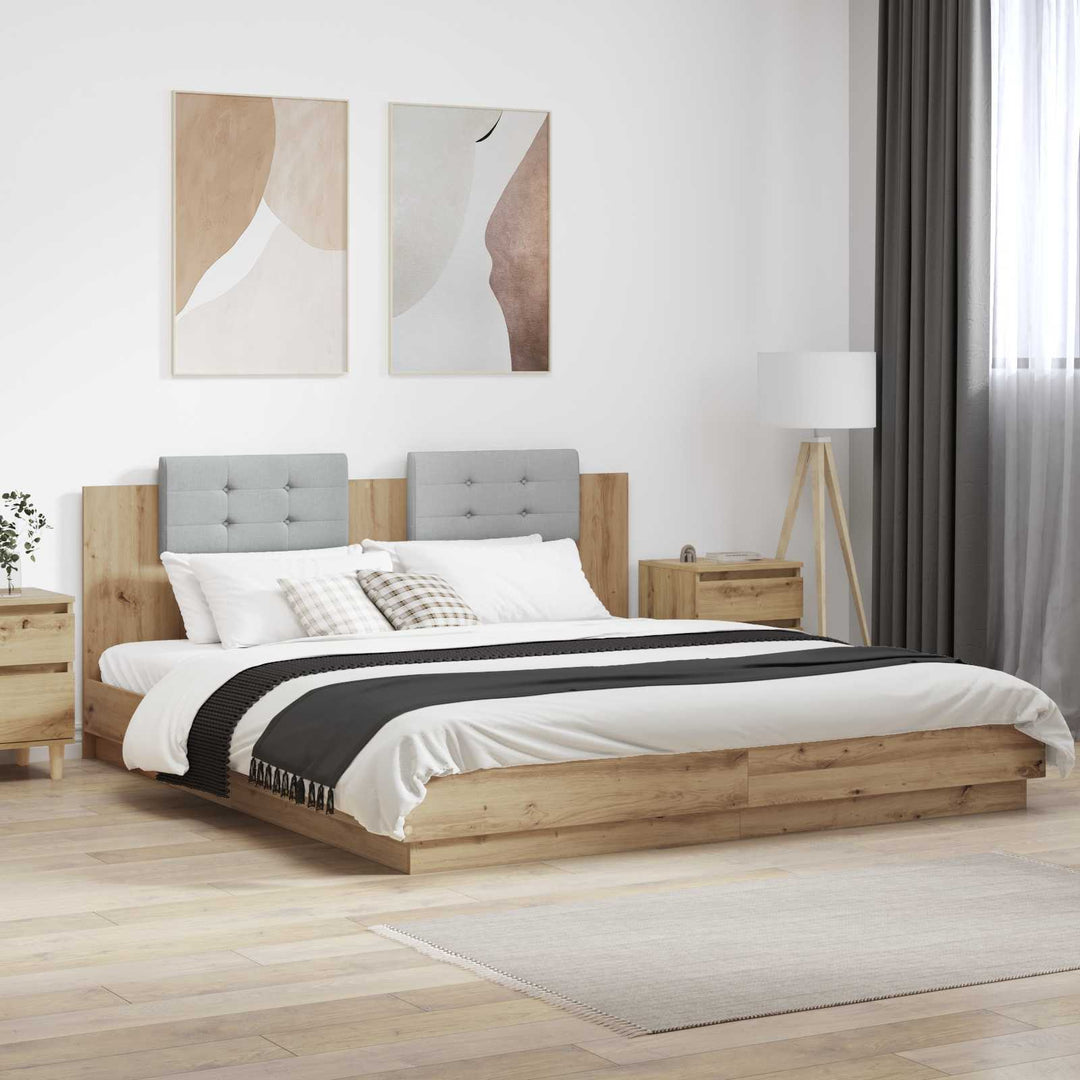 Sengestel med hovedgærde Artisan Egetræ 180 x 200 cm