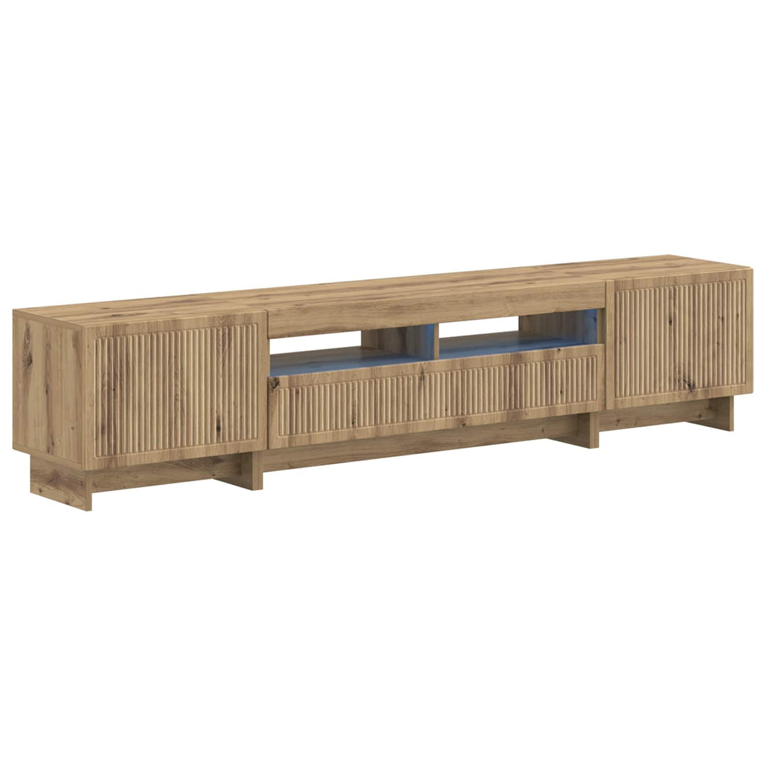 5-delt LED TV-skab Artisan-eg Konstrueret træ