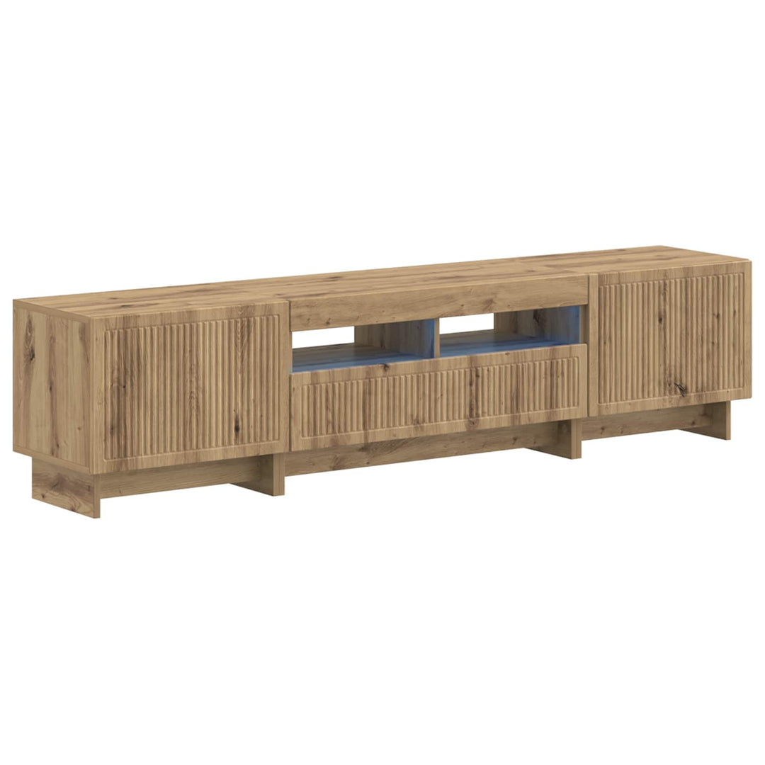 5-delt LED TV-skab Artisan-eg Konstrueret træ