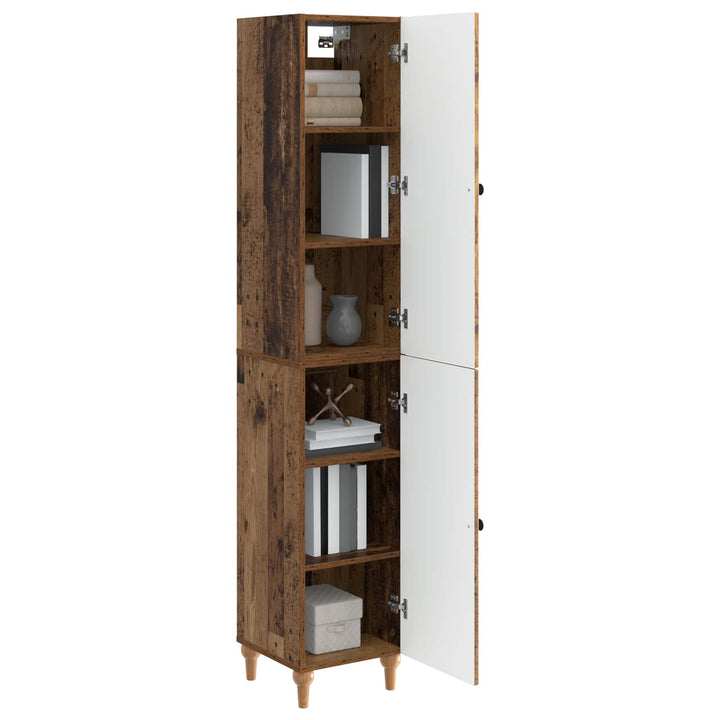 Skab Sæt 2 stk. Gammelt træ Konstrueret træ