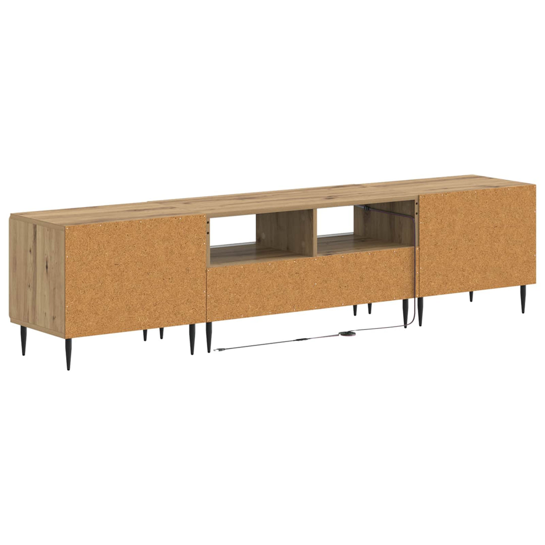 5-delt LED TV-skab Artisan-eg Konstrueret træ