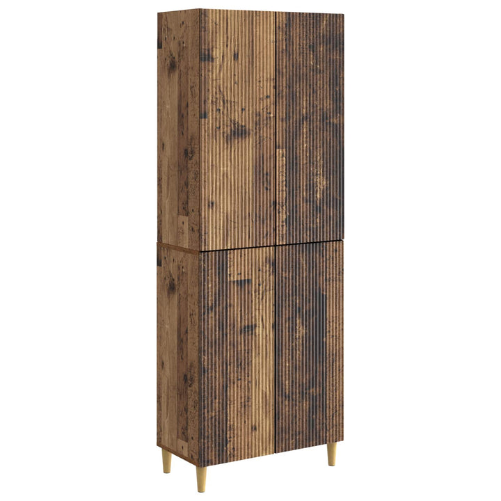 Skab Sæt 2 pcs Gammelt træ 66 x 34,5 x 90 cm Konstrueret træ