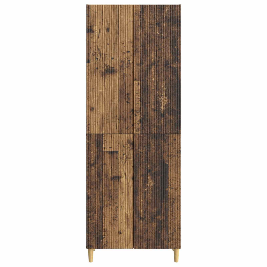 Skab Sæt 2 pcs Gammelt træ 66 x 34,5 x 90 cm Konstrueret træ