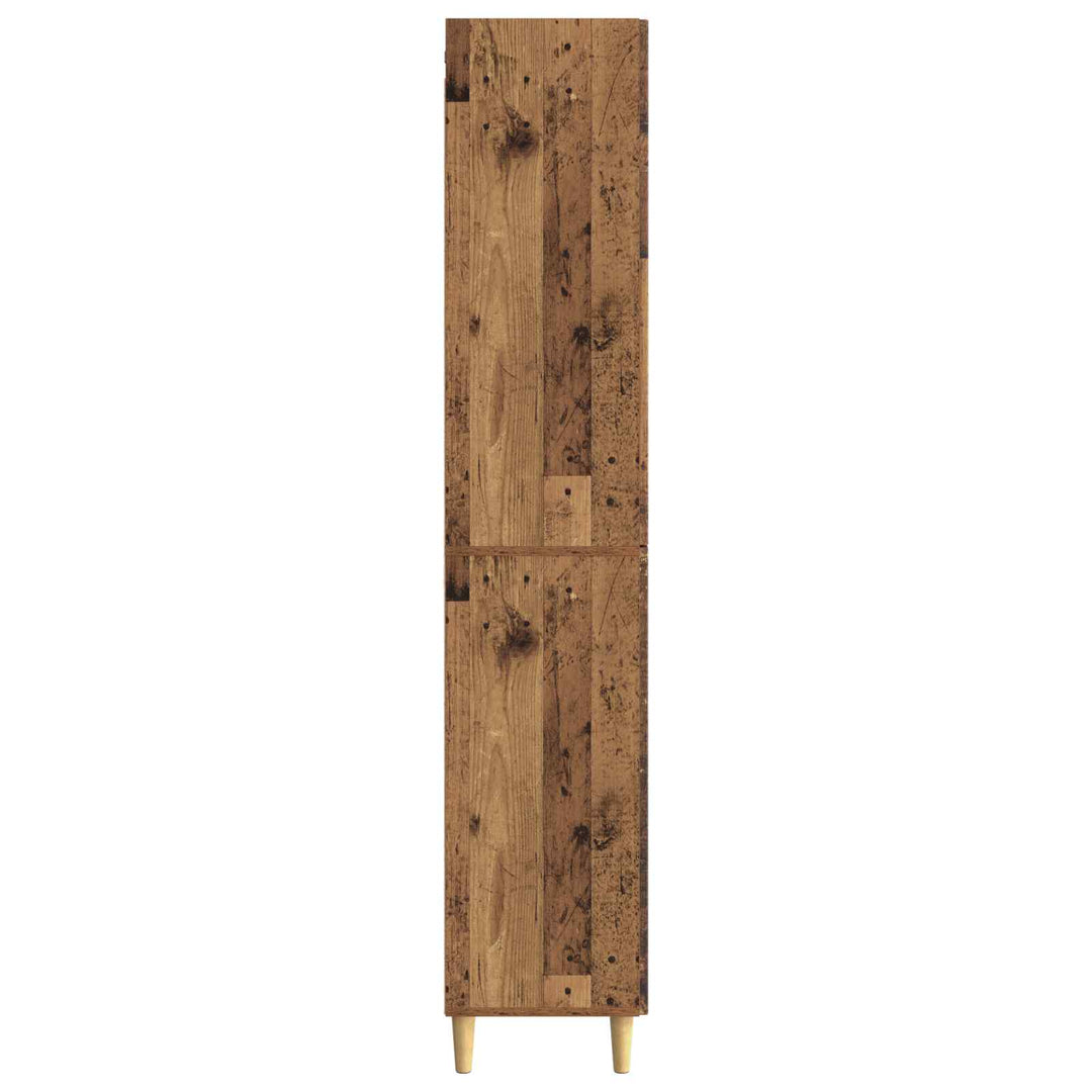 Skab Sæt 2 pcs Gammelt træ 66 x 34,5 x 90 cm Konstrueret træ