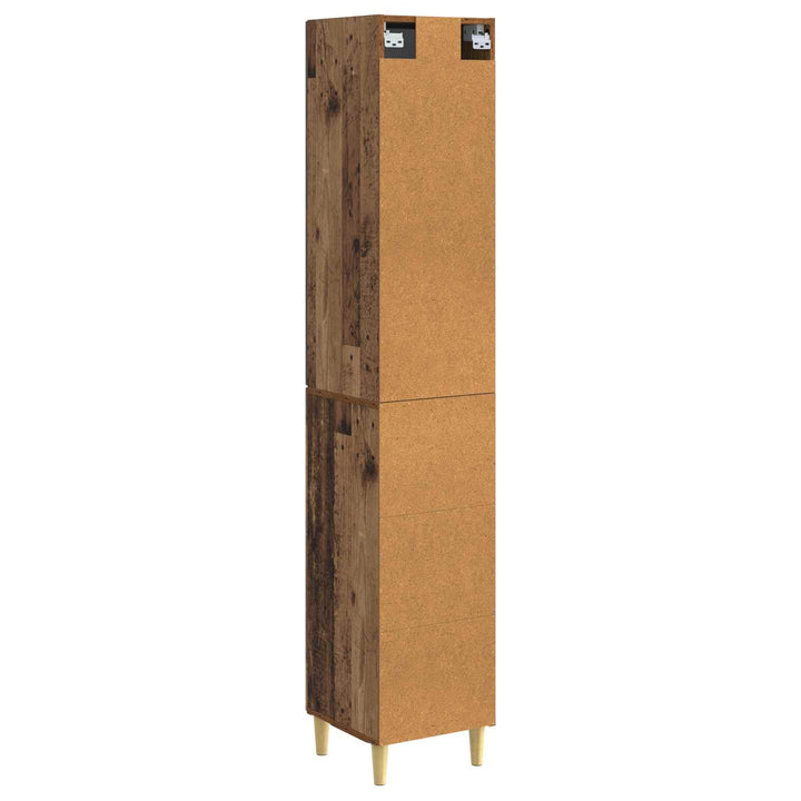 Skab Sæt 2 pcs 33 x 34,5 x 90 cm Konstrueret træ