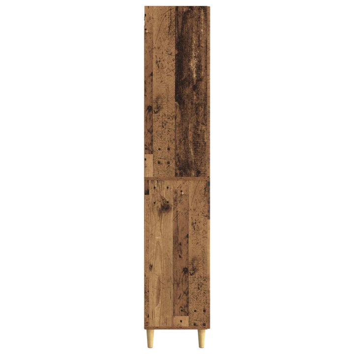 Skab Sæt 2 pcs 33 x 34,5 x 90 cm Konstrueret træ