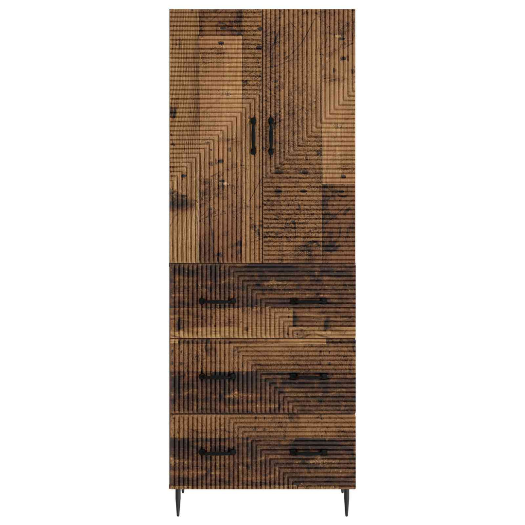 Skab Sæt 2 pcs Gammelt træ 66 x 34,5 x 90 cm Konstrueret træ