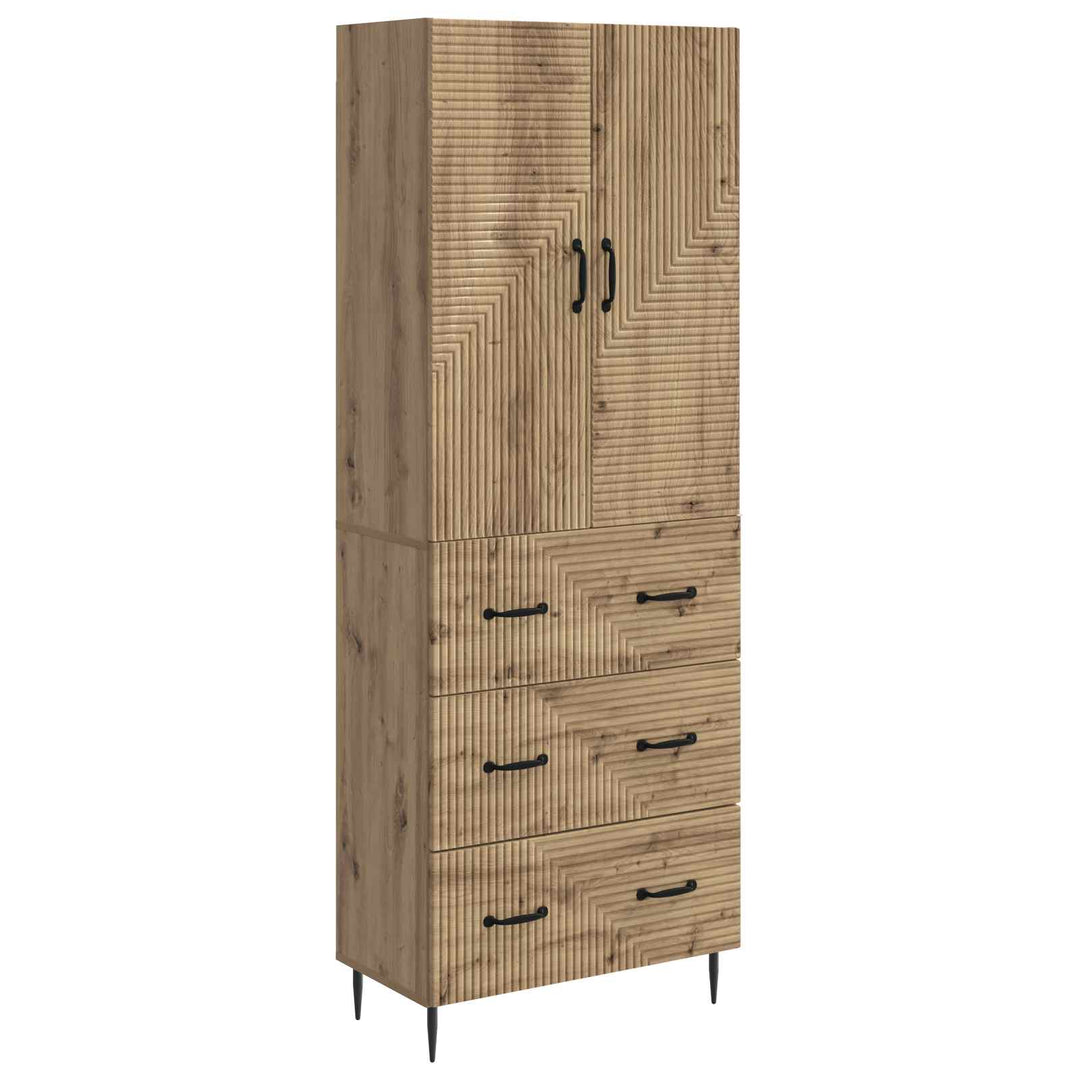 Skab Sæt 2 stk. 66 x 34,5 x 90 cm Konstrueret træ Artisan-eg