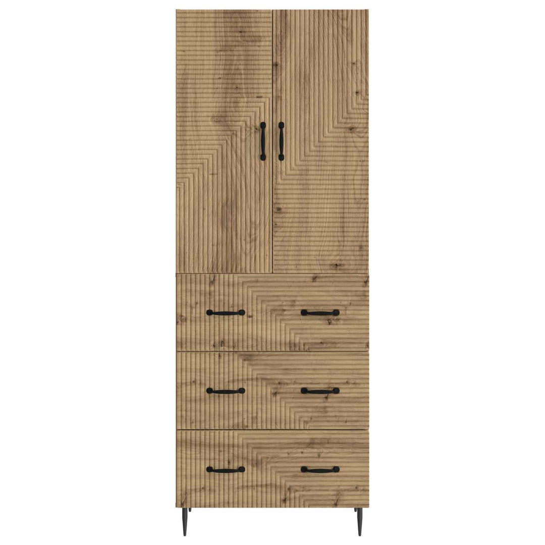 Skab Sæt 2 stk. 66 x 34,5 x 90 cm Konstrueret træ Artisan-eg