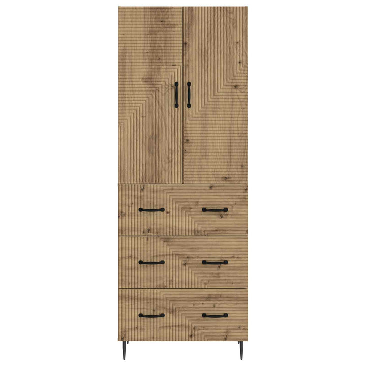 Skab Sæt 2 stk. 66 x 34,5 x 90 cm Konstrueret træ Artisan-eg
