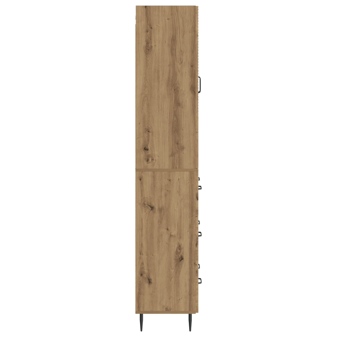 Skab Sæt 2 stk. 66 x 34,5 x 90 cm Konstrueret træ Artisan-eg