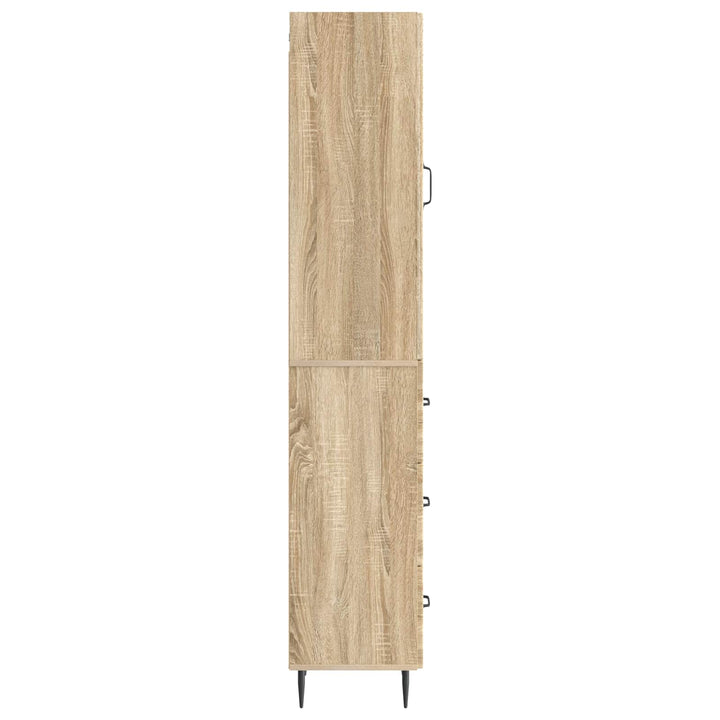 Skab Sæt 2 pcs Sonoma-eg 33 x 34,5 x 90 cm Konstrueret træ