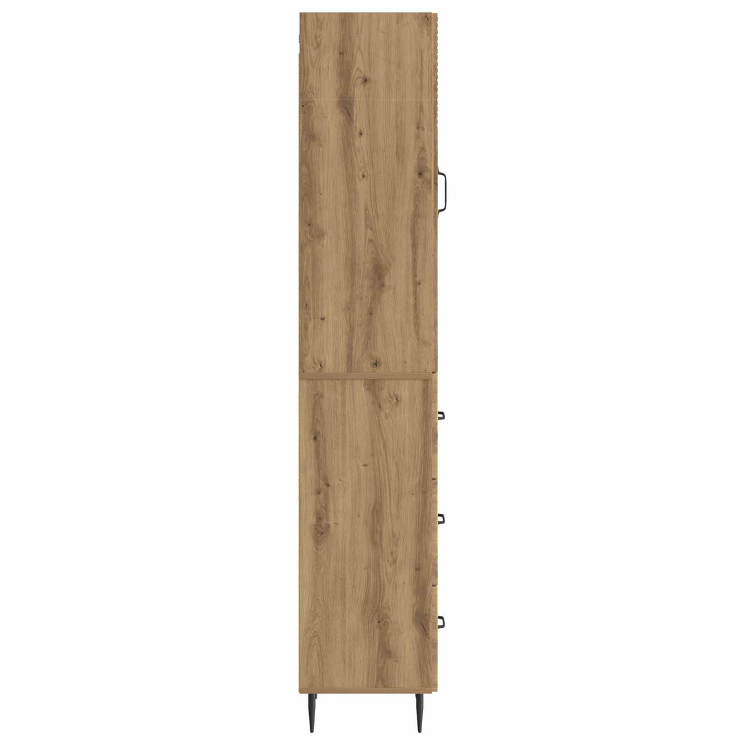 Skab Sæt 2 stk. 33 x 34,5 x 90 cm Konstrueret træ Artisan-eg