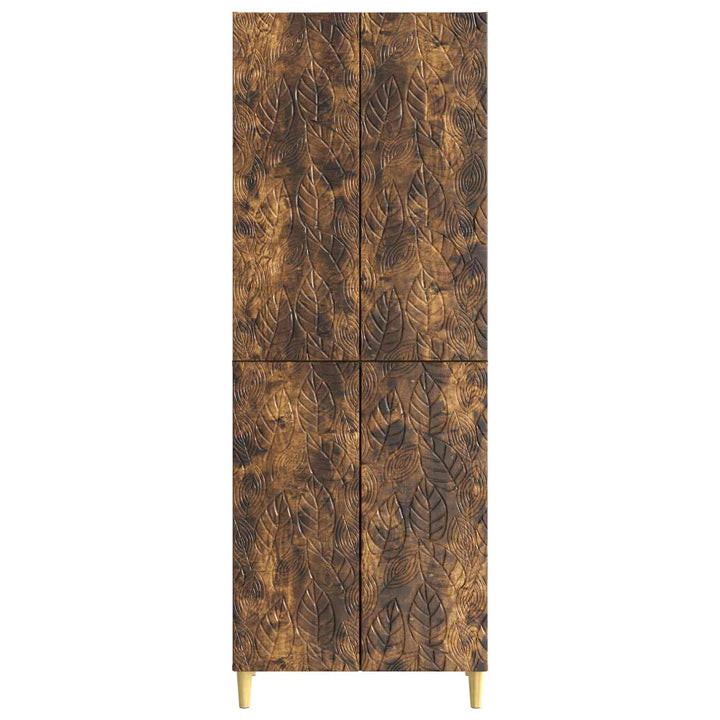 Skab Sæt 2 stk. Røget eg Konstrueret træ