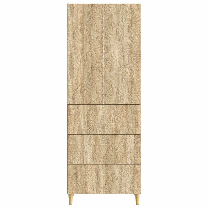 Skab Sæt 2 pcs Sonoma-eg 66 x 34,5 x 90 cm Konstrueret træ
