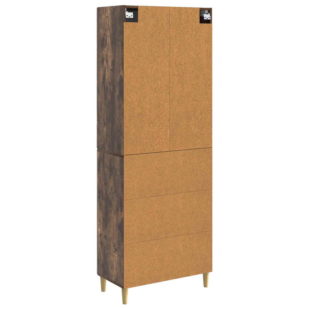 Skab Sæt 2 stk. 66 x 34,5 x 90 cm Konstrueret træ Røget eg