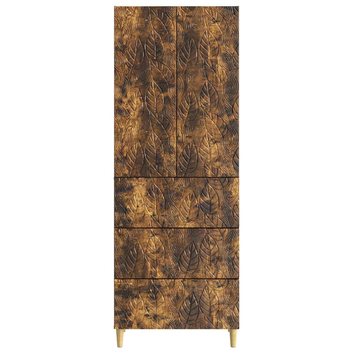 Skab Sæt 2 stk. 66 x 34,5 x 90 cm Konstrueret træ Røget eg