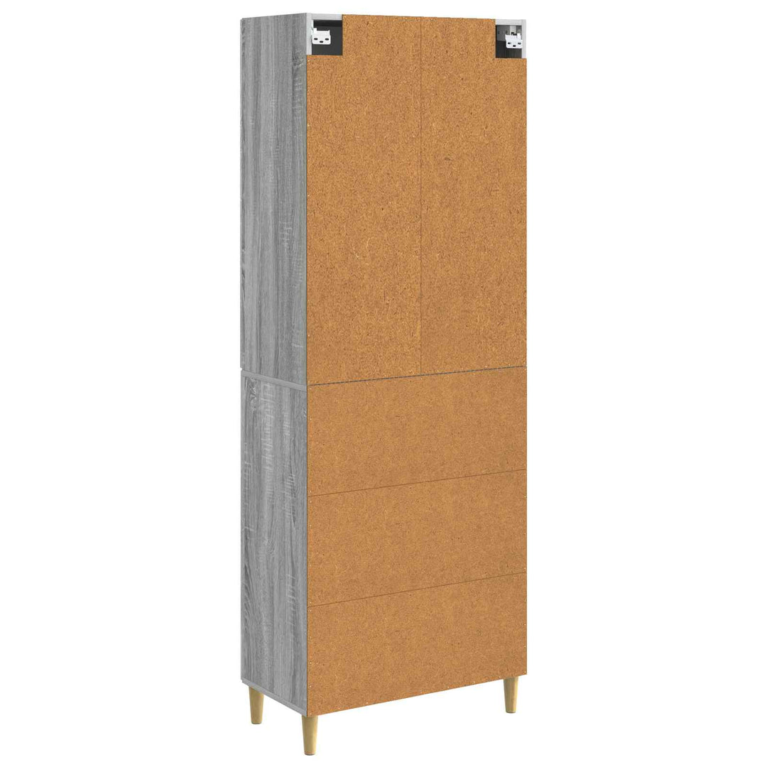 Skab Sæt 2 stk. 66 x 34,5 x 90 cm Konstrueret træ Grå Sonoma