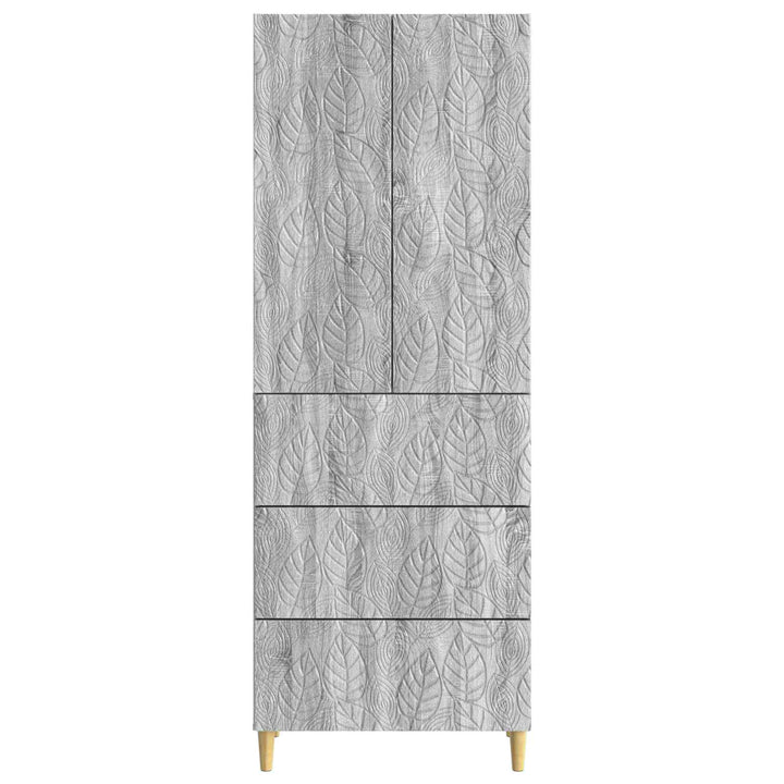 Skab Sæt 2 stk. 66 x 34,5 x 90 cm Konstrueret træ Grå Sonoma