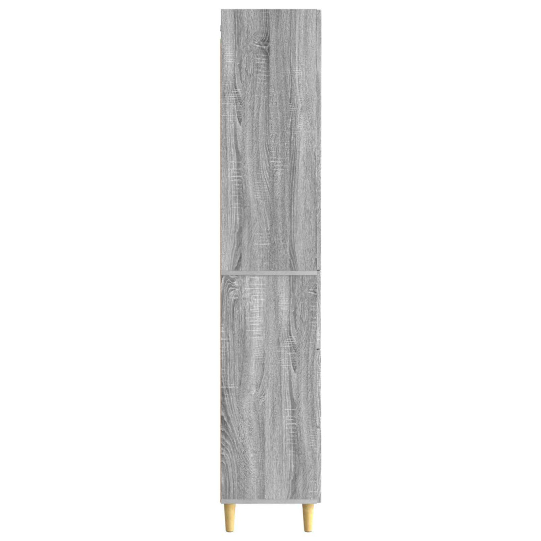 Skab Sæt 2 stk. 66 x 34,5 x 90 cm Konstrueret træ Grå Sonoma