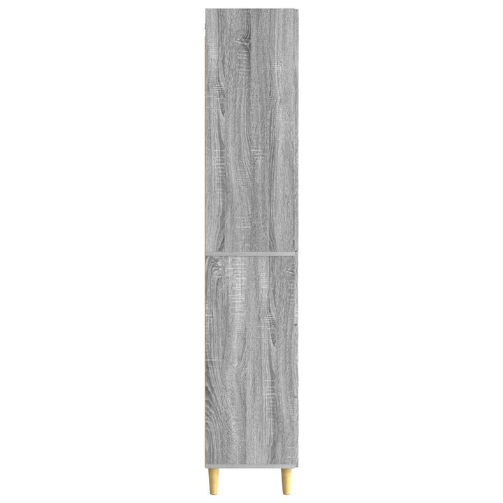 Skab Sæt 2 stk. 66 x 34,5 x 90 cm Konstrueret træ Grå Sonoma