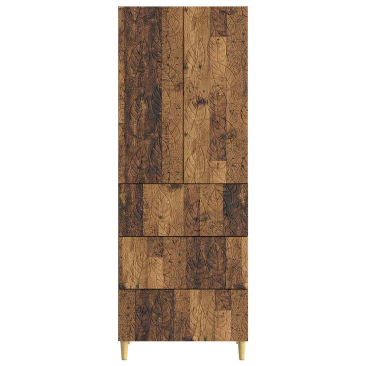 Skab Sæt 2 pcs Gammelt træ 66 x 34,5 x 90 cm Konstrueret træ