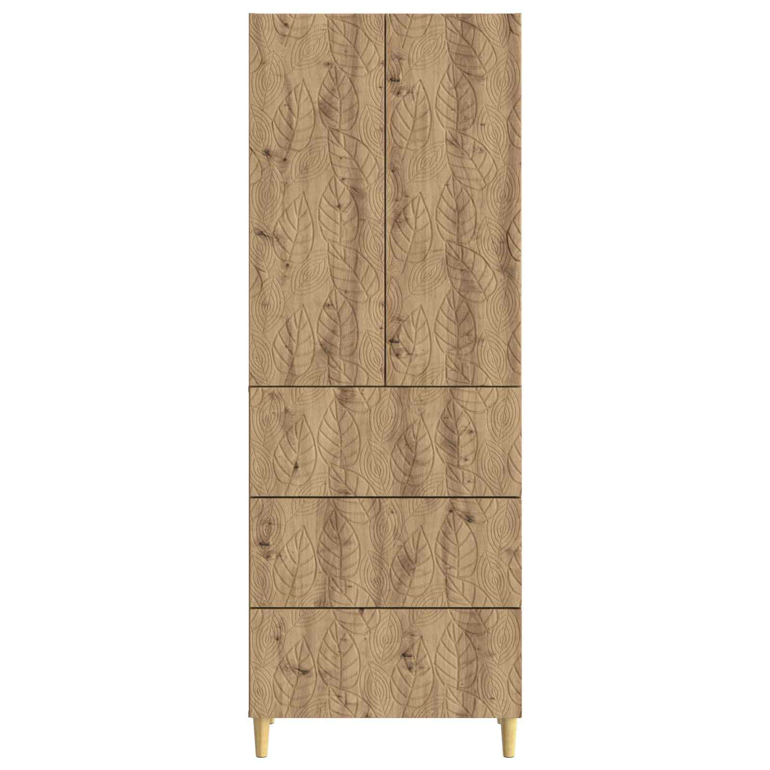 Skab Sæt 2 stk. 66 x 34,5 x 90 cm Konstrueret træ Artisan-eg