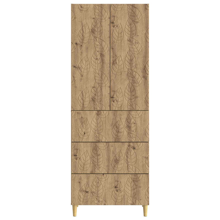 Skab Sæt 2 stk. 66 x 34,5 x 90 cm Konstrueret træ Artisan-eg
