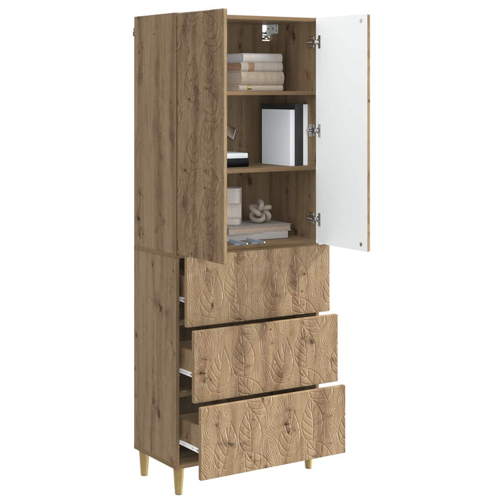 Skab Sæt 2 stk. 66 x 34,5 x 90 cm Konstrueret træ Artisan-eg