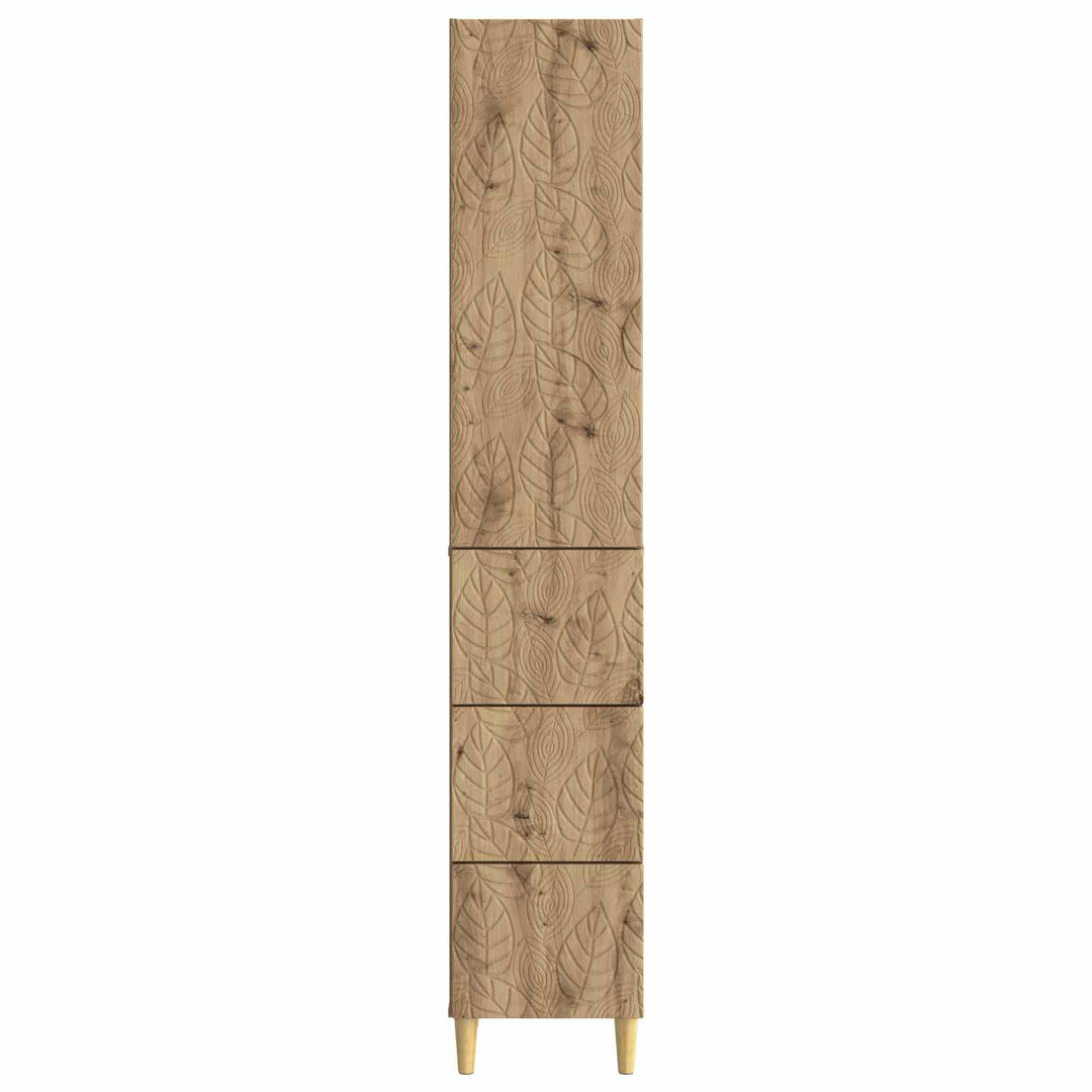 Skab Sæt 2 stk. 33 x 34,5 x 90 cm Konstrueret træ Artisan-eg