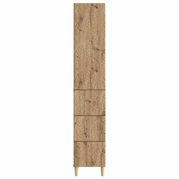 Skab Sæt 2 stk. 33 x 34,5 x 90 cm Konstrueret træ Artisan-eg