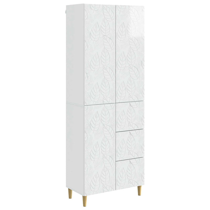 2 pcs Hvid højglans