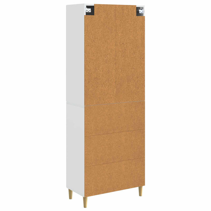 2 pcs Hvid højglans