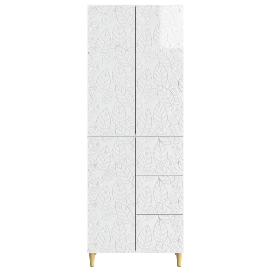 2 pcs Hvid højglans