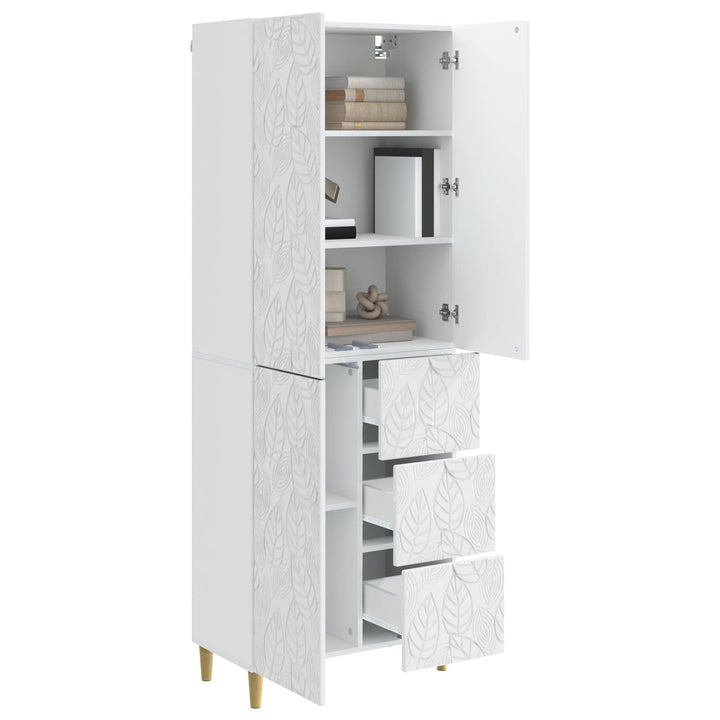 2 pcs Hvid højglans