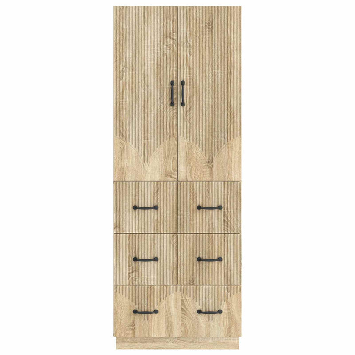 Skab Sæt 2 pcs Sonoma-eg 66 x 34,5 x 87 cm Konstrueret træ