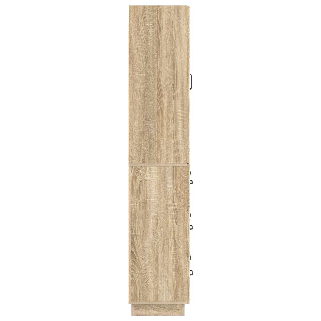 Skab Sæt 2 pcs Sonoma-eg 66 x 34,5 x 87 cm Konstrueret træ