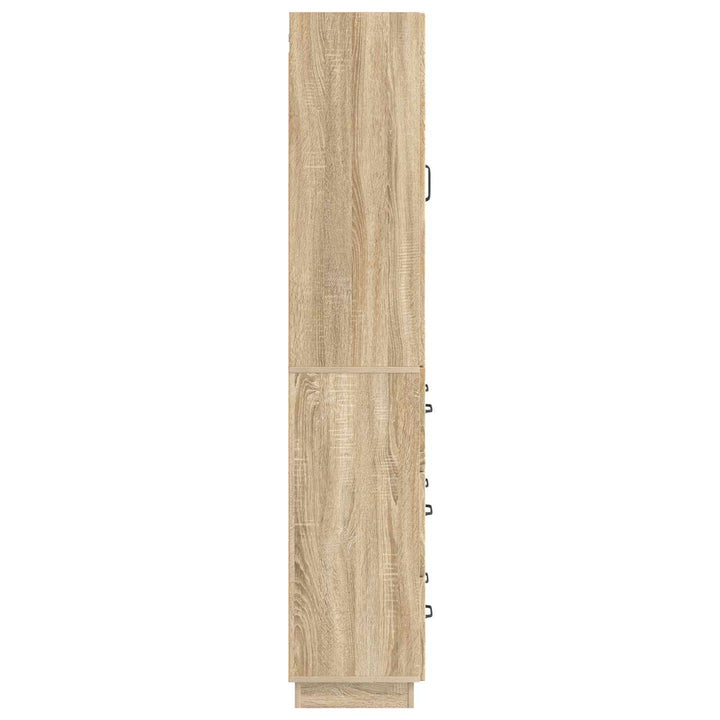 Skab Sæt 2 pcs Sonoma-eg 66 x 34,5 x 87 cm Konstrueret træ