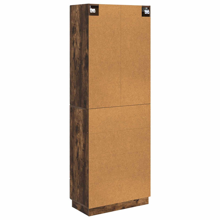 Skab Sæt 2 stk. 66 x 34,5 x 87 cm Konstrueret træ Røget eg