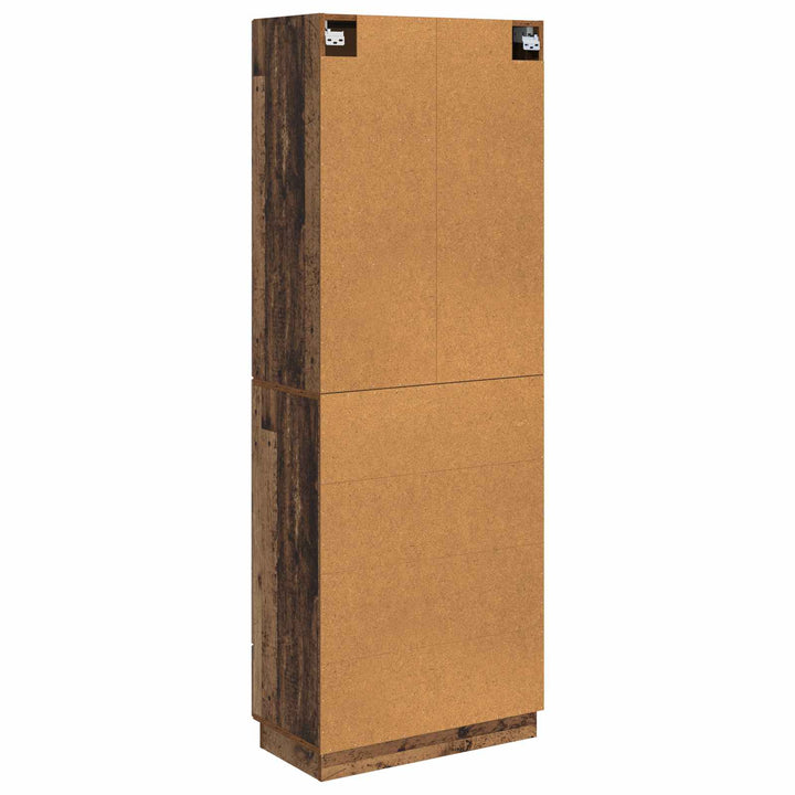 Skab Sæt 2 pcs Gammelt træ 66 x 34,5 x 87 cm Konstrueret træ