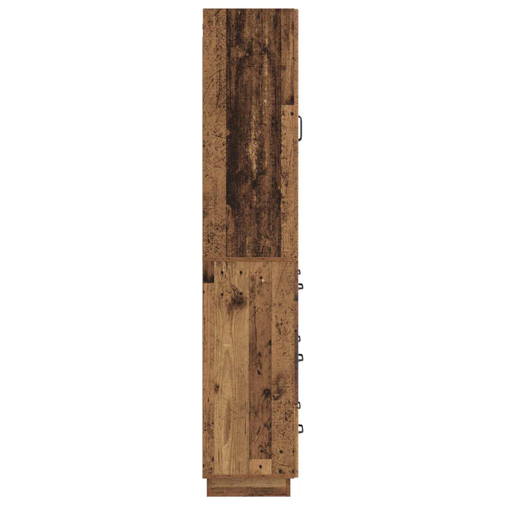 Skab Sæt 2 pcs Gammelt træ 66 x 34,5 x 87 cm Konstrueret træ